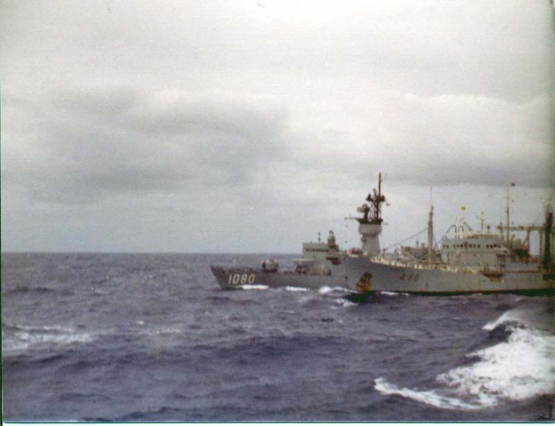 Refueling with HMS Tidereach and USS Paul