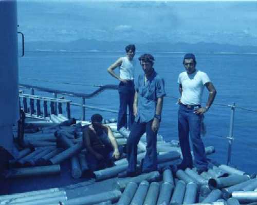 USS Mullinnix DD-944 Frank and Mates Vietnam 1972